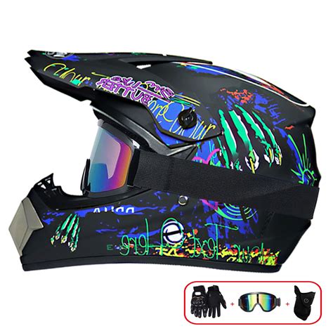 Buy Motocross Helmet,Outdoor adult Full Face MTB Helmet Set Motorcycle ...