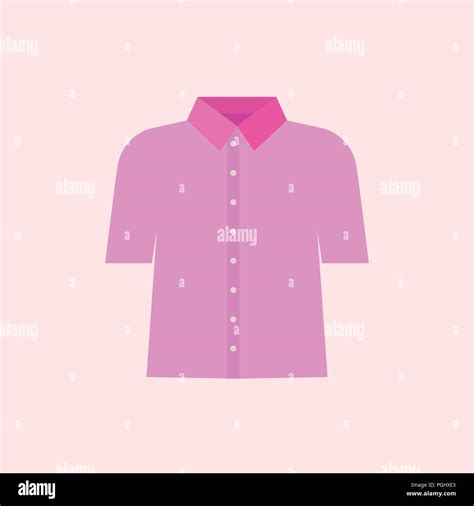 Pink shirt vector illustraton. Pink collar worker concept Stock Vector ...