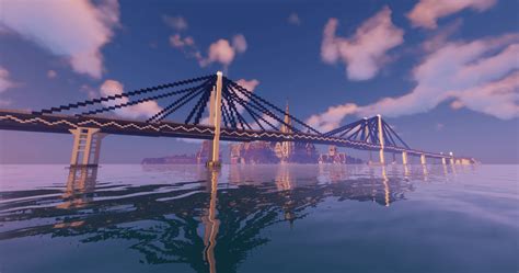 Image result for Cable Bridge Minecraft