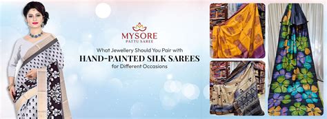 Jewellery Pairing Tips for Hand-Painted Silk Sarees for Different ...