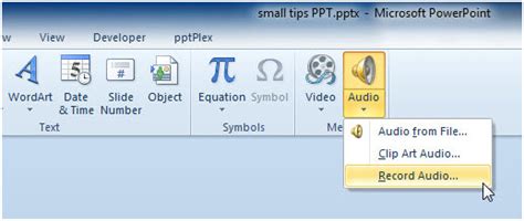 Image result for PowerPoint Audio Recording