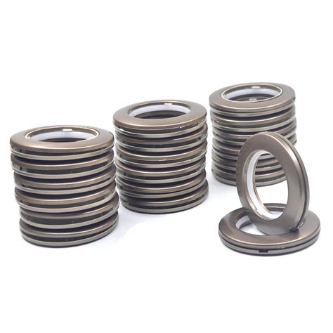 Ailejia 20-Pack Curtain Grommets Inner Diameter Silencer Sliding Brown ...