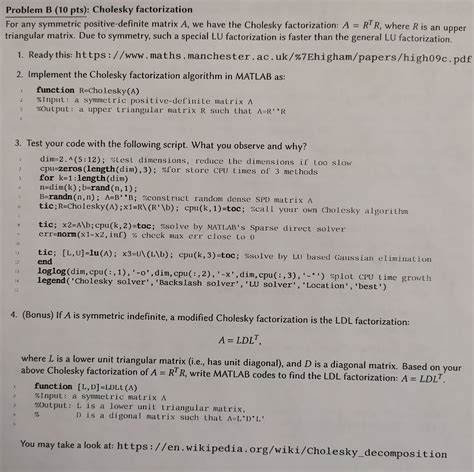 Image result for Cholesky Factorization Example