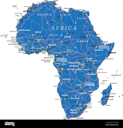 Map Of Cities In Africa