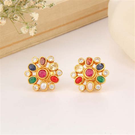 Buy 925 Silver Earrings Online | Gold Plated Silver Jhumkas Earrings ...