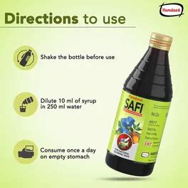 Buy Hamdard Safi Natural Blood Purifier Syrup, 100 ml | 19 Minutes ...