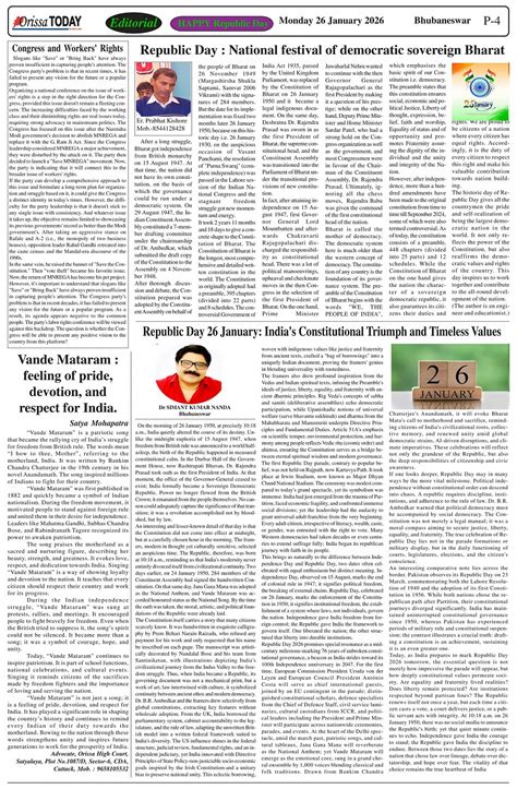Orissa Today Daily English Newspaper Page: 4 - Orissa Today