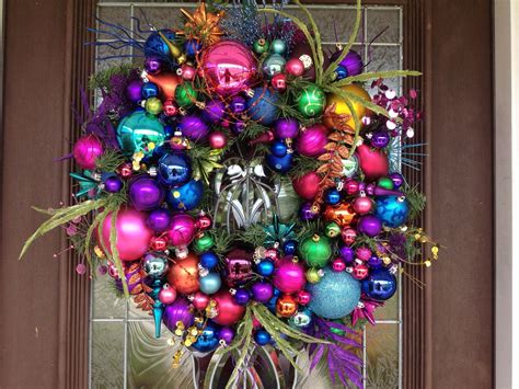 Multi+Color+Christmas+Ornaments+Wreath+by+HanginAbout+on+Etsy,+$65.00 ...