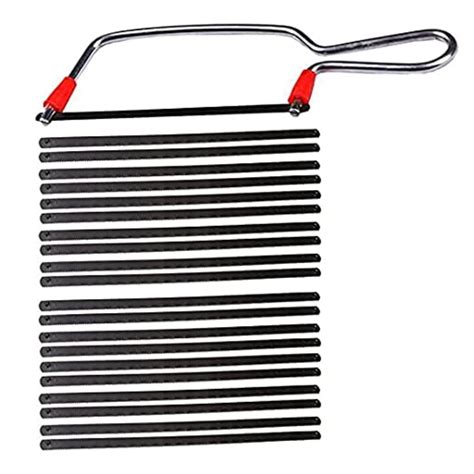 Naveen Steel Junior Saw Mini Hacksaw Frame with 20 Crown Spare Blades ...