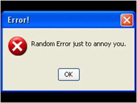 Image result for Random Error Screen