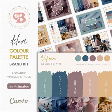 Luxury Brand Color Palette | Color Palette With Hex Codes | Premium Business Branding Kit ...
