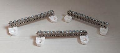 SELVO 13 Ways Brass Neutral link Thirteen Screw Terminal grounding Bar ...