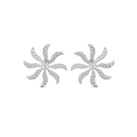 Buy Labgrown Whirling Diamond Stud Earrings | Hrish Parikh Jewellery ...