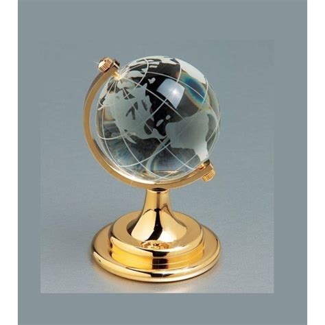 Buy Feng Shui Crystal Globe With Golden Stand For Vastu Remedy And ...