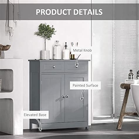 kleankin Freestanding Bathroom Floor Cabinet, Wooden India | Ubuy