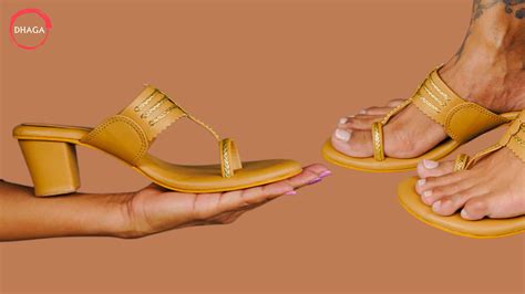 Stylish Kolhapuri Heels Chappal for Women | Idhaga