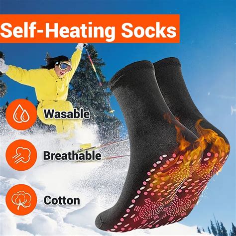 ABCPICK Tourmaline Thermal Circulation Self-Heating Shaping Socks 5 Pairs Tourmaline Slimming ...