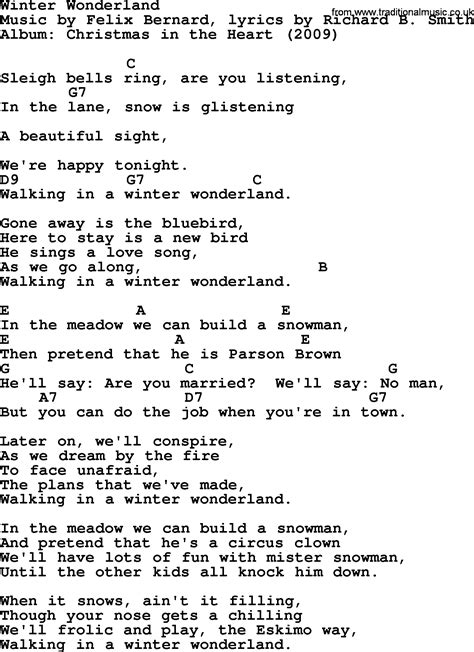 Winter Wonderland Guitar Chords