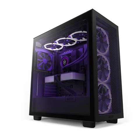 NZXT H7 Flow ATX Mid-Tower Glass Computer Case/Gaming Cabinet - Black ...