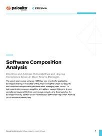 Software Composition Analysis (SCA) Datasheet - Palo Alto Networks