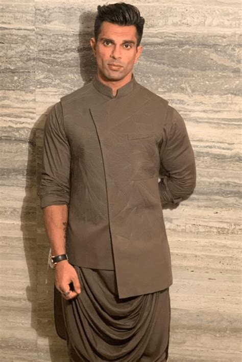 KARAN SINGH GROVER IN OLIVE QUILTED NEHRU JACKET SET – Qbik