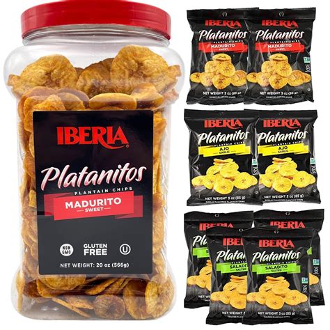 Buy Iberia Naturally Sweet Plantain Chips 1.75 lb. Jar Iberia Plantain ...