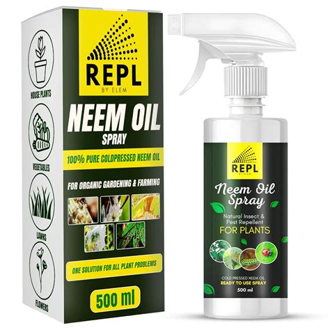 Elem Repl Neem Oil Spray Natural Insect Repellent Spray For Plants ...