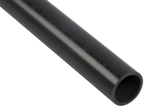 20014B148 Georg Fischer | Georg Fischer PVC Pipe, 2m long x 40mm OD, 3 ...