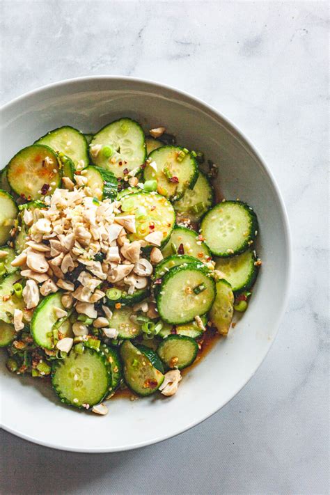 Spicy Sesame Cucumber Salad - Balancing Bowls