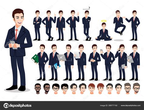 Businessman Vector Characters