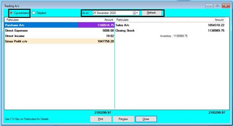 Trading A/c Help Guide
