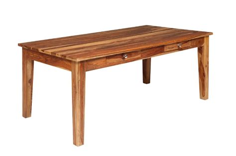 buy solid wooden dining table set with storage drawer online india ...