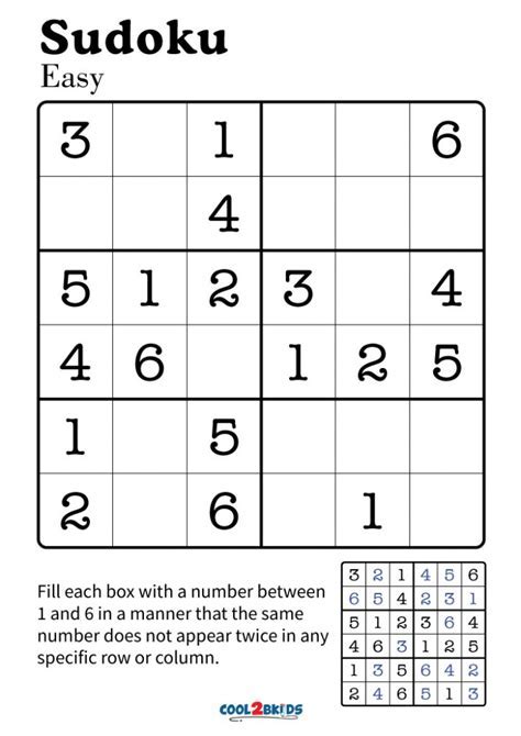 sudoku 6x6 easy with answers | Start Winning - ₹150 Free Android IOS V ...