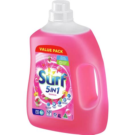Surf Tropical Lily Laundry Liquid Detergent 4l | Woolworths