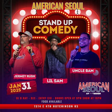 Comedy show in Hutchinson , American Seoul, Hutchinson, 31 January 2025 ...