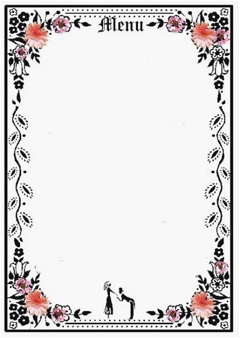 Fancy Menu Template For Restaurants Blank Templates Stuff Primary with ...