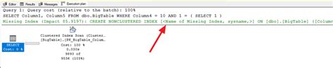 Image result for SQL Server Missing Index Report