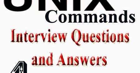 Unix Commands Interview Questions and Answers for beginner | Web ...
