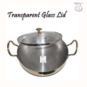 Buy THATHERA Brass Kadai for Cooking Pital Kadai with Kalai with ...