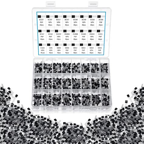 Buy Copkim 960 Pieces 24 Values BC327-S9015 NPN PNP Power Transistors ...