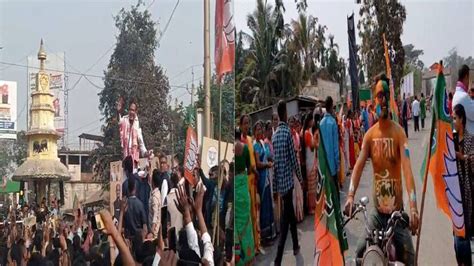 Himanta Biswa Sarma leads massive rally in Jagiroad on day two of Jana ...