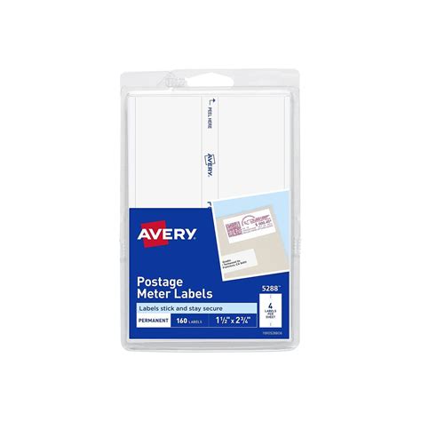 Buy Avery Postage Meter Labels 1 1/2 x 2 3/4 White 4 Labels/Sheet ...