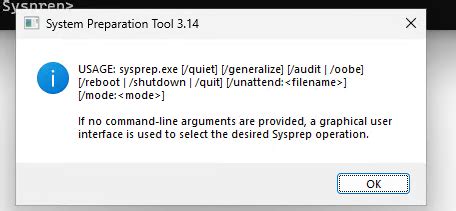 Image result for Sysprep Dialog Box