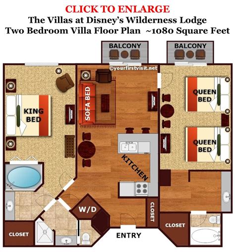 Fort Wilderness Cabins Floor Plan
