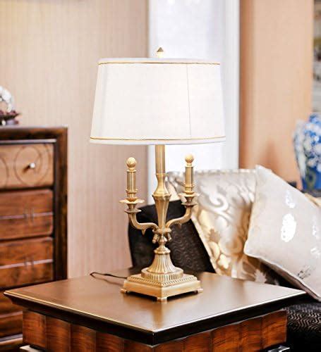 Buy Kapoor E Illuminations Pure Brass Table Lamp with Cotton White ...