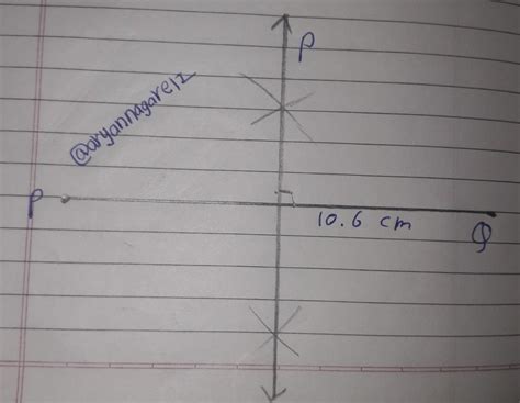 in. PM and P0 in. PA and PỌ V. PB and PQ Draw AB = 10.6 cm. Draw its ...