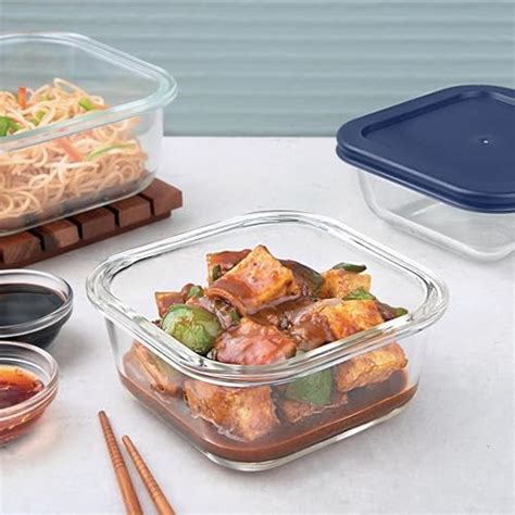Buy La Opala Cook Serve Store 100% Borosilicate Glass Storage Container ...