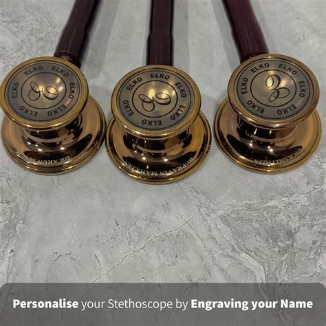 ELKO Stethoscopes - Personalise by Engraving your Name