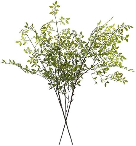 Buy Melorca&Guilla Artificial Plants,2PCS 43.3" Green Nandina Faux ...