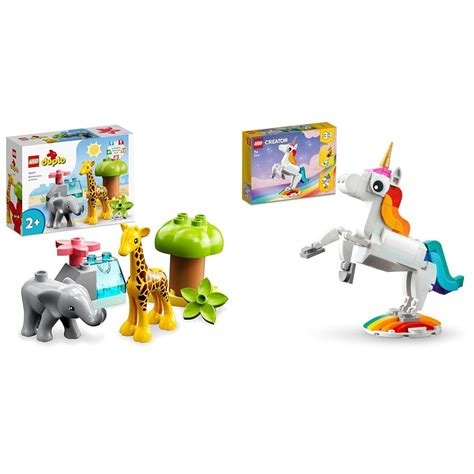 LEGO Duplo Wild Animals of Africa 10971 Building Toy (10 Pieces), Multi ...